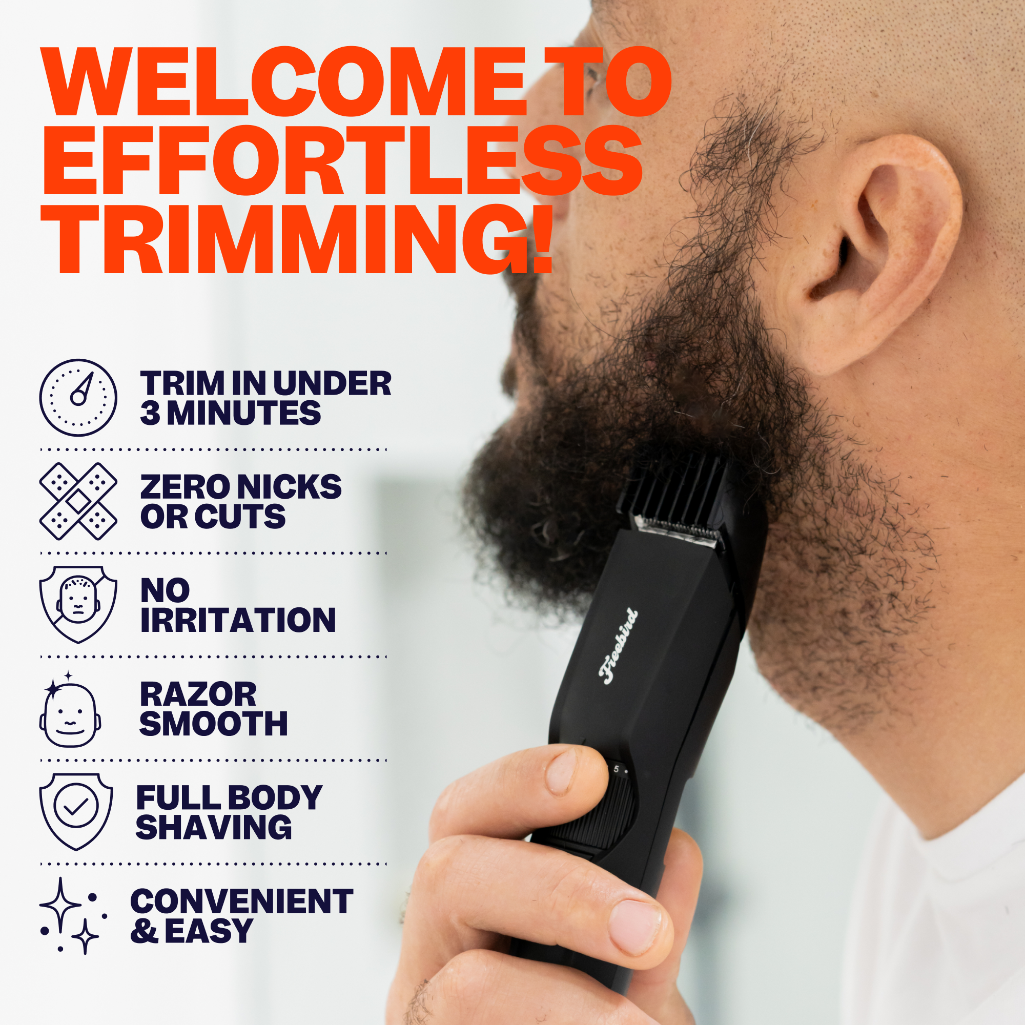 BeardSeries Beard Trimmer & Shaver Kit - Image 2