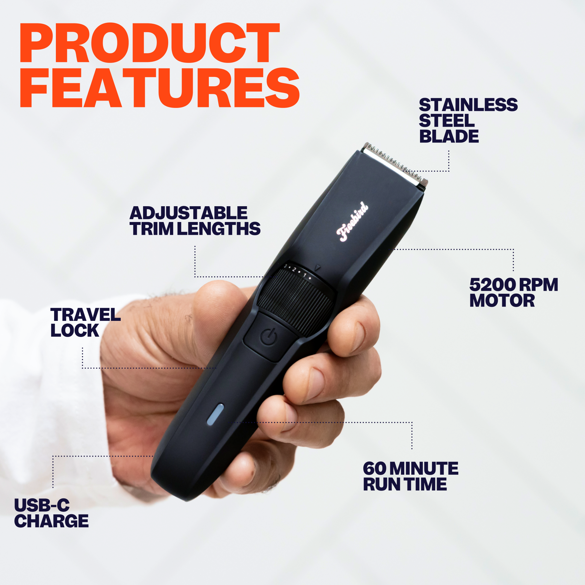 BeardSeries Beard Trimmer & Shaver Kit - Image 5